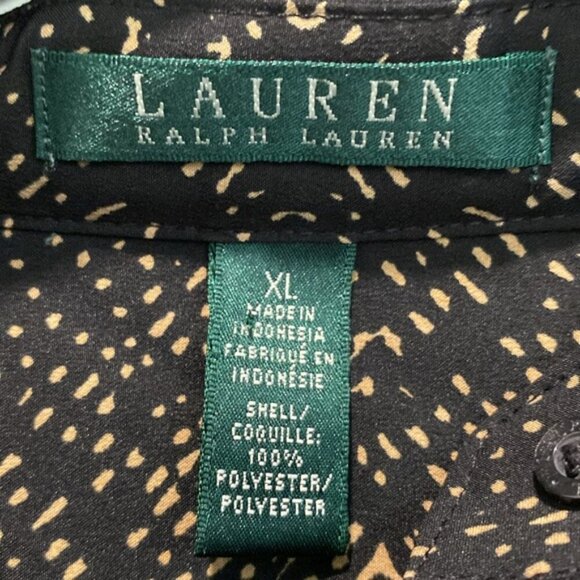 Lauren Ralph Lauren Brown Long Sleeve Tunic Size XL - Picture 12 of 13